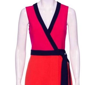 DVF Color-block Dress